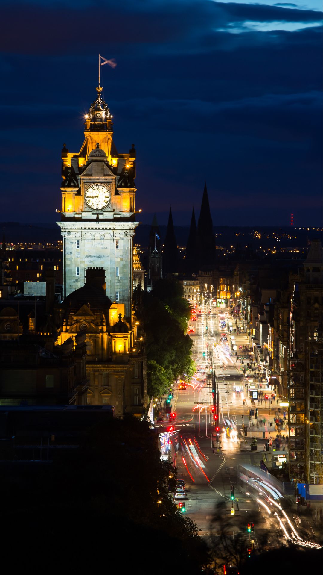 Edinburgh at night